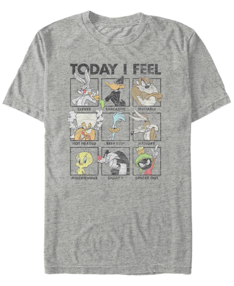 Men's Looney Tunes Looney Moods Short Sleeve T-shirt