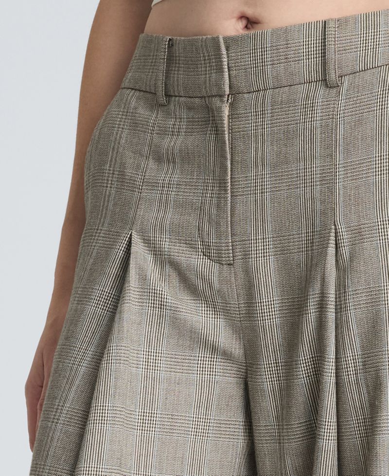 Women's High-Rise Pleated Wide-Leg Pants