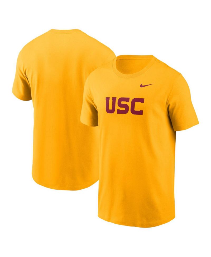 Men's Gold USC Trojans Primetime Evergreen Wordmark T-Shirt