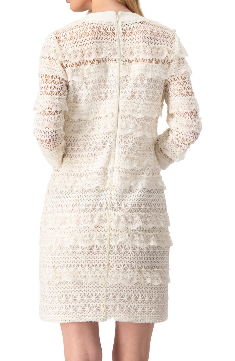 Women's Natural Lace Mini Dress