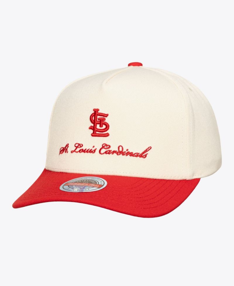 Men's Cream/Red St. Louis Cardinals Flawless Stretch-Snapback Hat