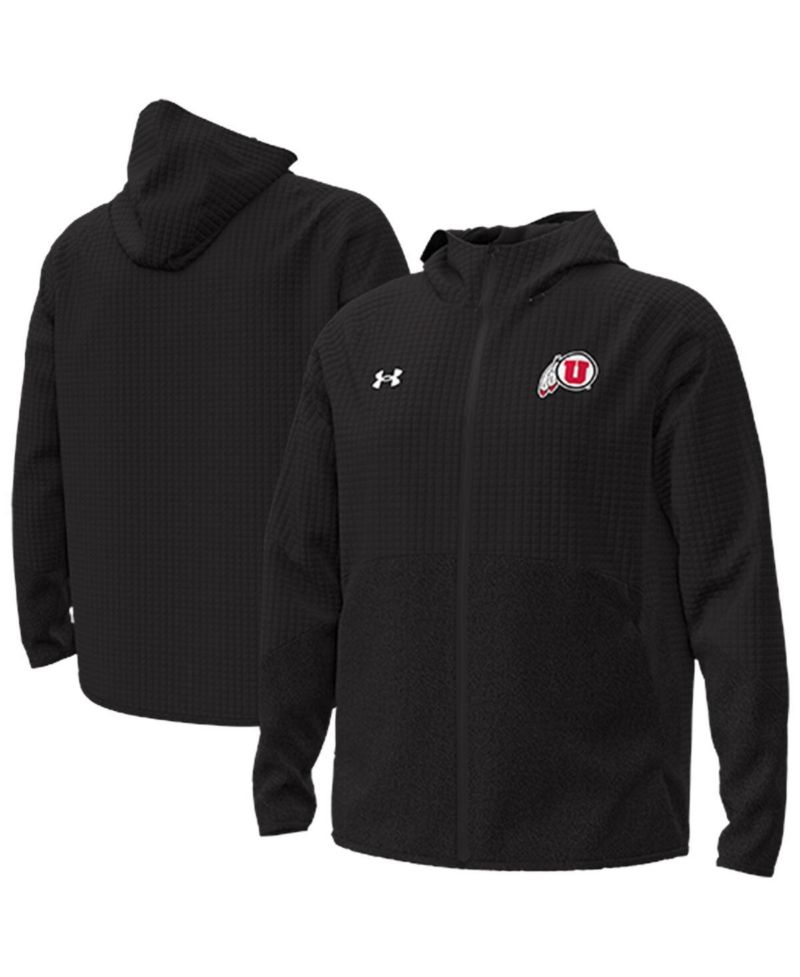 Men's Black Utah Utes Unstoppable Raglan Full-Zip Jacket