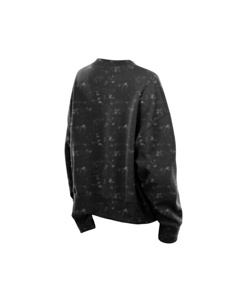Women's Black San Francisco Giants Throwback Oversized Boxy Sweatshirt