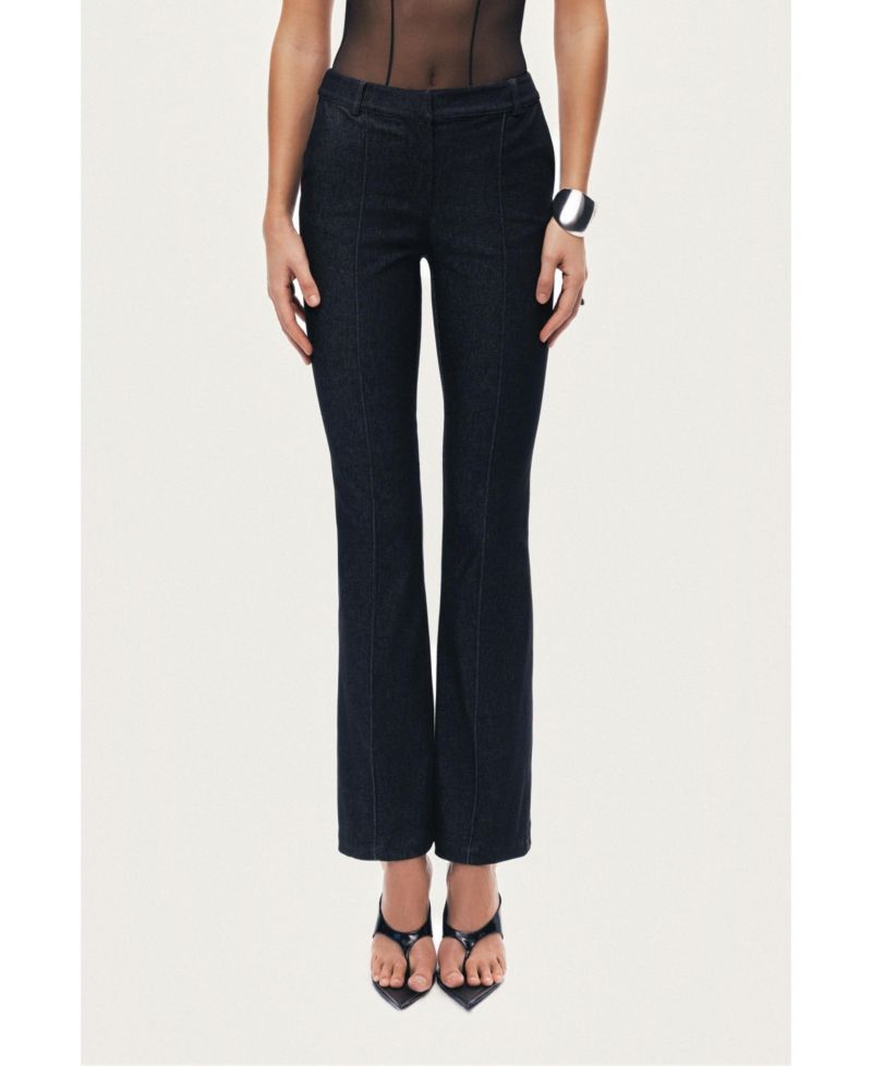 Women's High-Rise Tailored Straight-Leg Pants