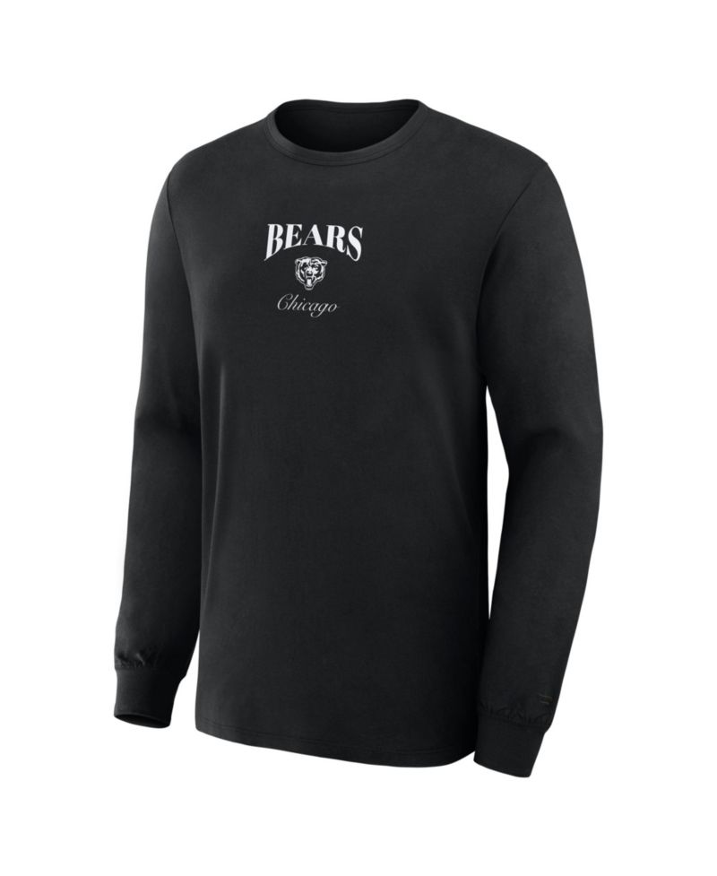 Men's Black Chicago Bears Midnight Falls Long Sleeve T-Shirt