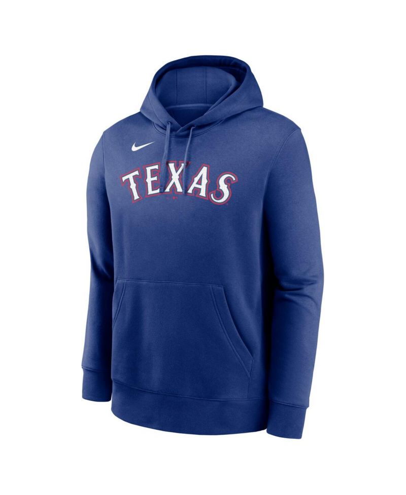 Men's Corey Seager Royal Texas Rangers Player Name & Number Club Fleece Pullover Hoodie