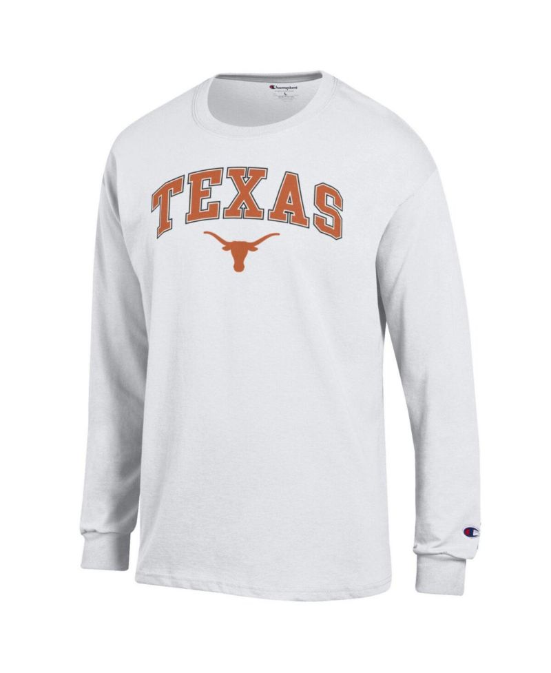 Men's Texas Orange Texas Longhorns Arch Over Logo Long Sleeve T-Shirt