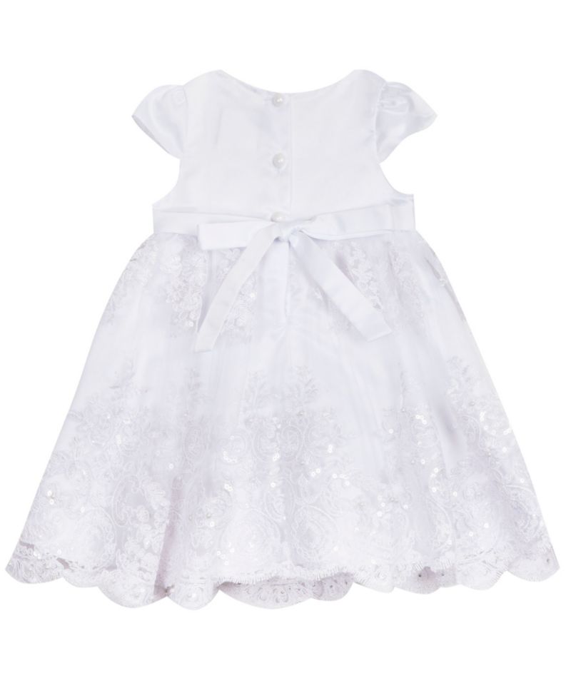Baby Girls' Cap Sleeve Dress with Headband