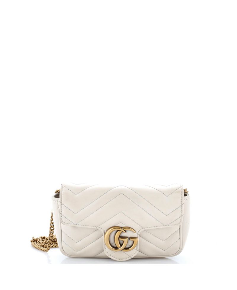GG Marmont Super Mini Flap Matelasse Shoulder Bag