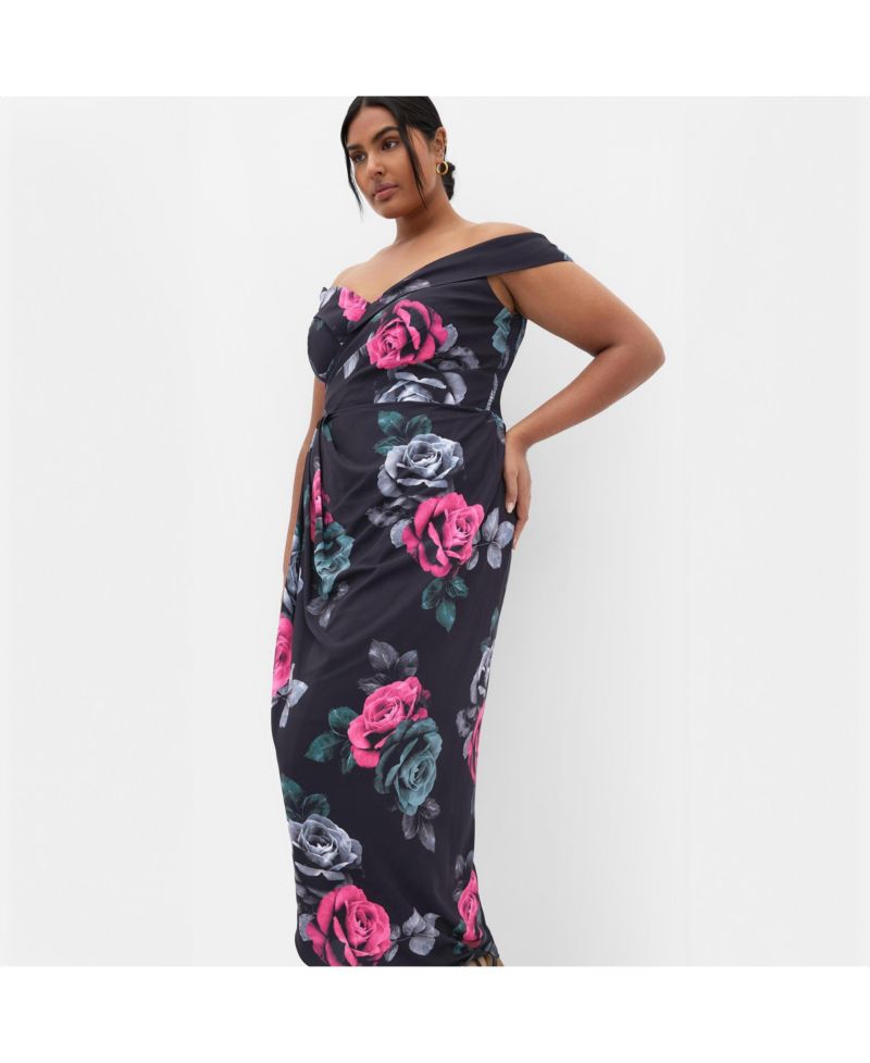 Women's Claire Print Off Shoulder Dress