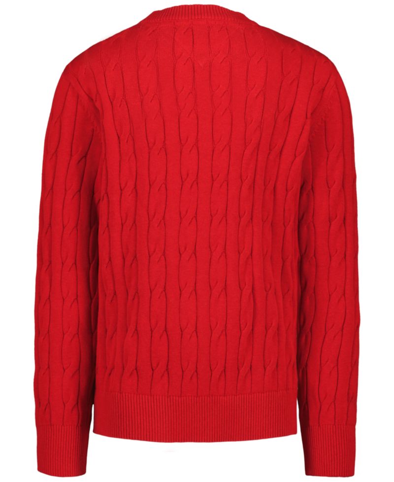 Men's Cable Knit Crewneck Sweater