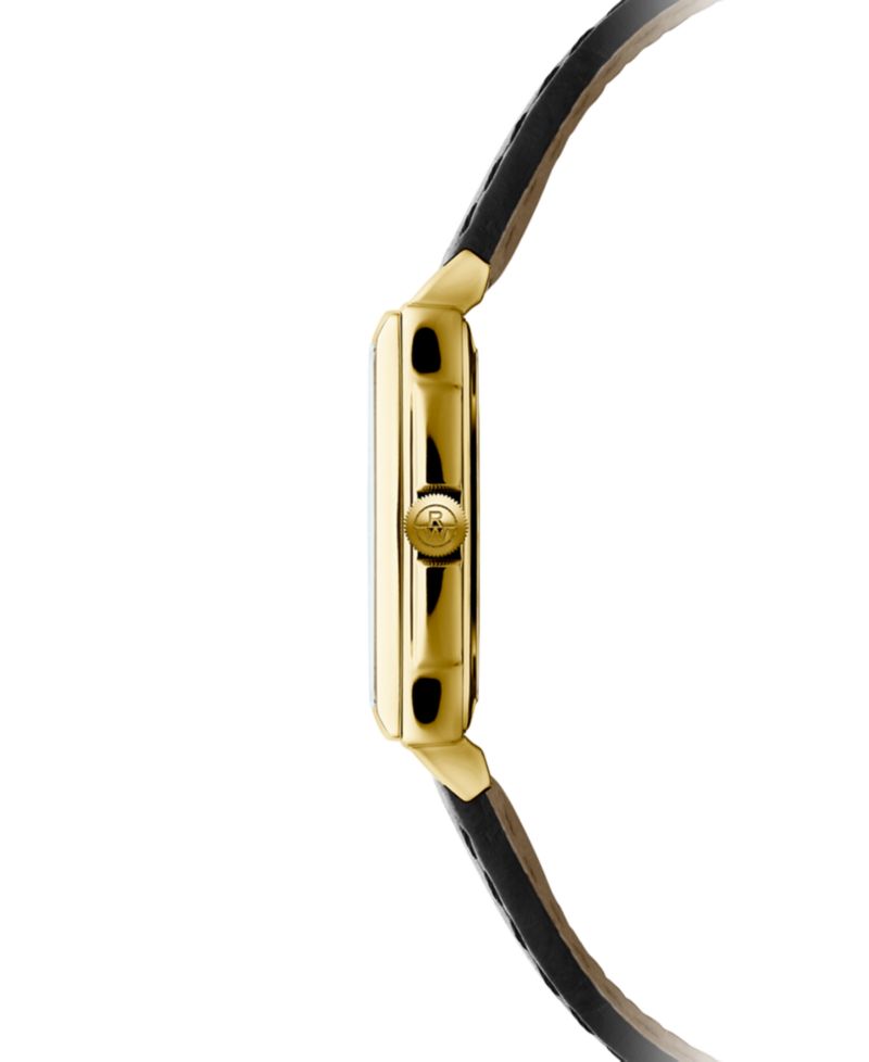 Women's Swiss Toccata Black Calf Leather Strap Watch 22.6x28.1mm