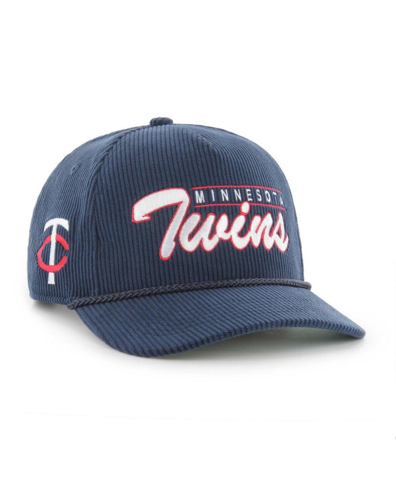 Men's Navy Minnesota Twins Corduroy Hitch Adjustable Hat