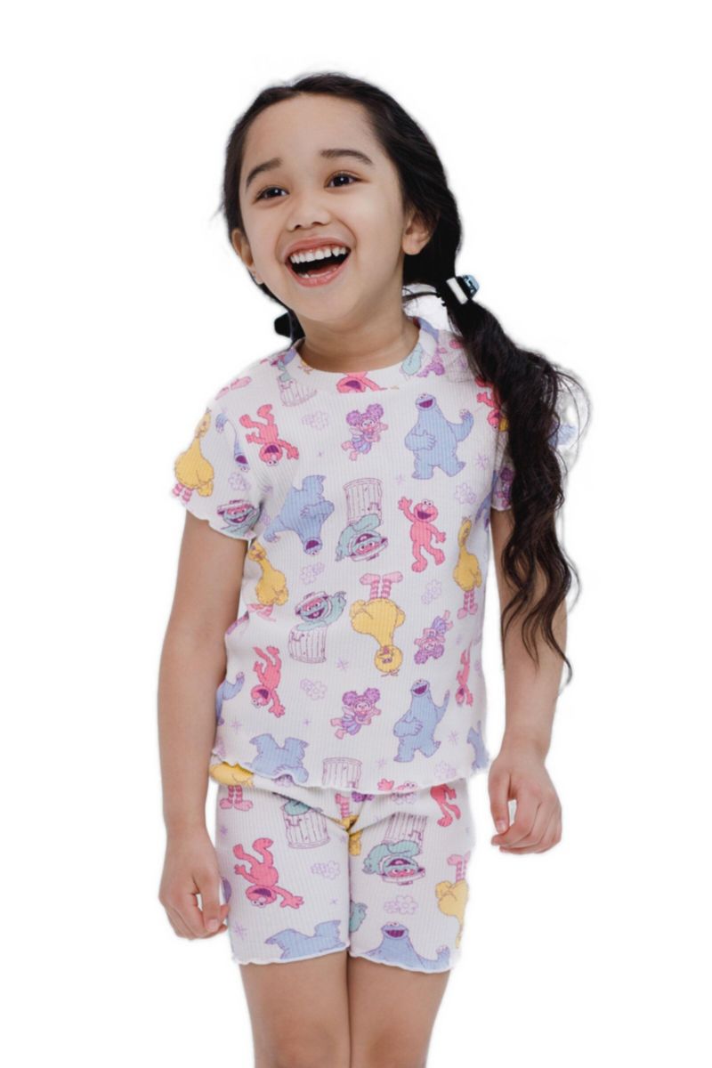 Baby Girls 2-Piece Tee and Bike Shorts Set