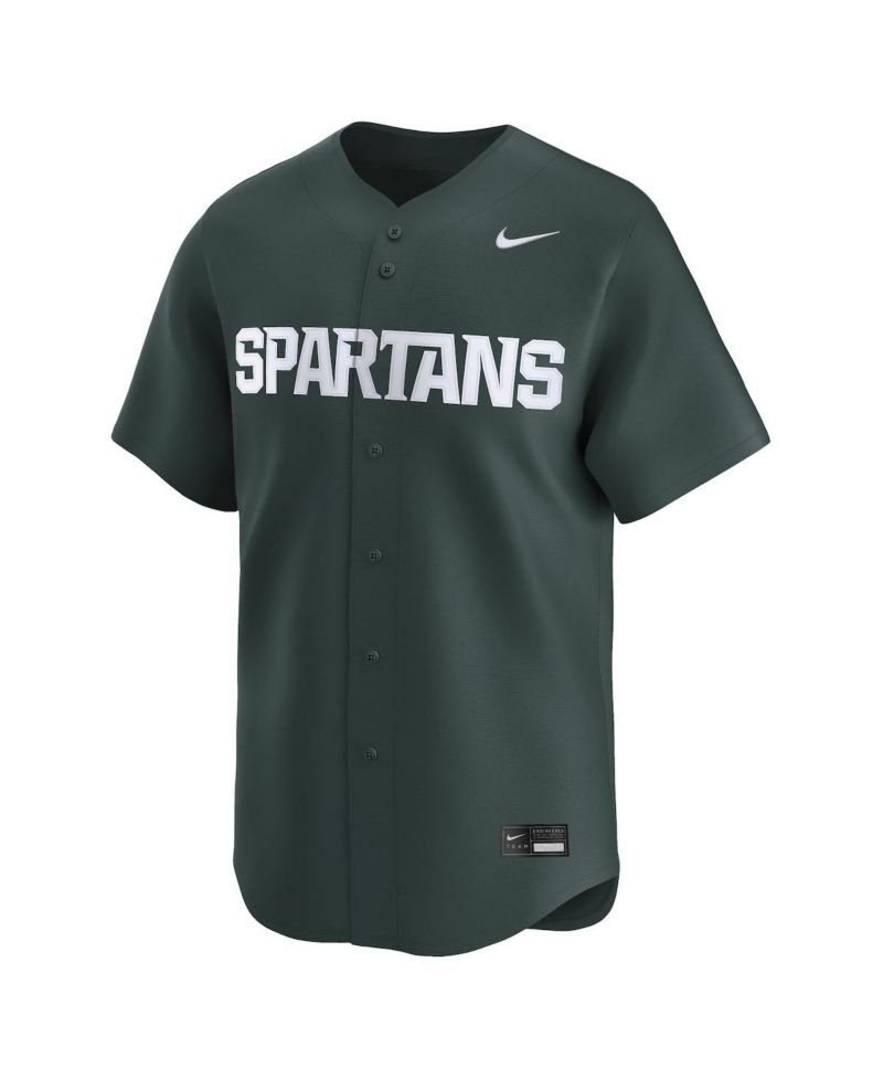 Men's Green Michigan State Spartans College Limited Baseball Jersey