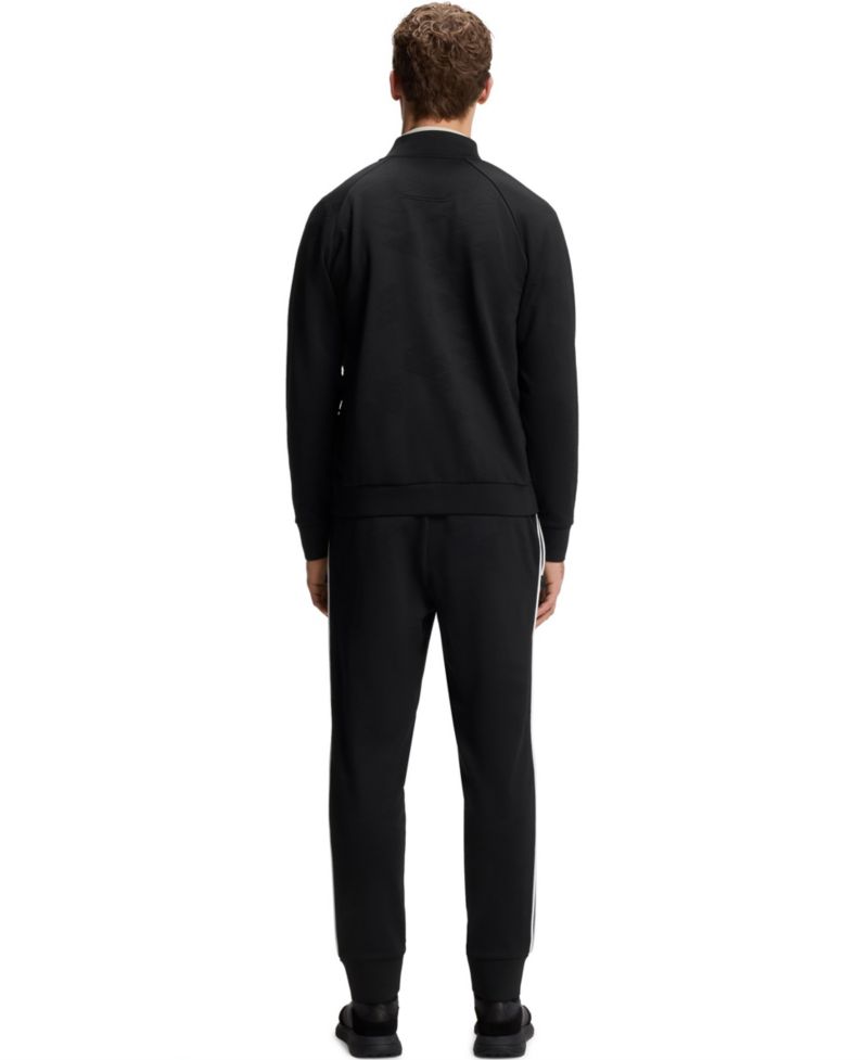 Men's Triangle-Jacquard Zip-Up Sweatshirt