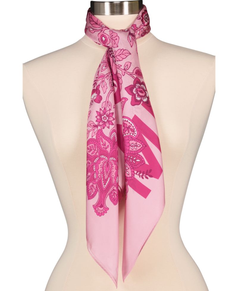 Michael Kors Medallion Fleur Silk Square Scarf