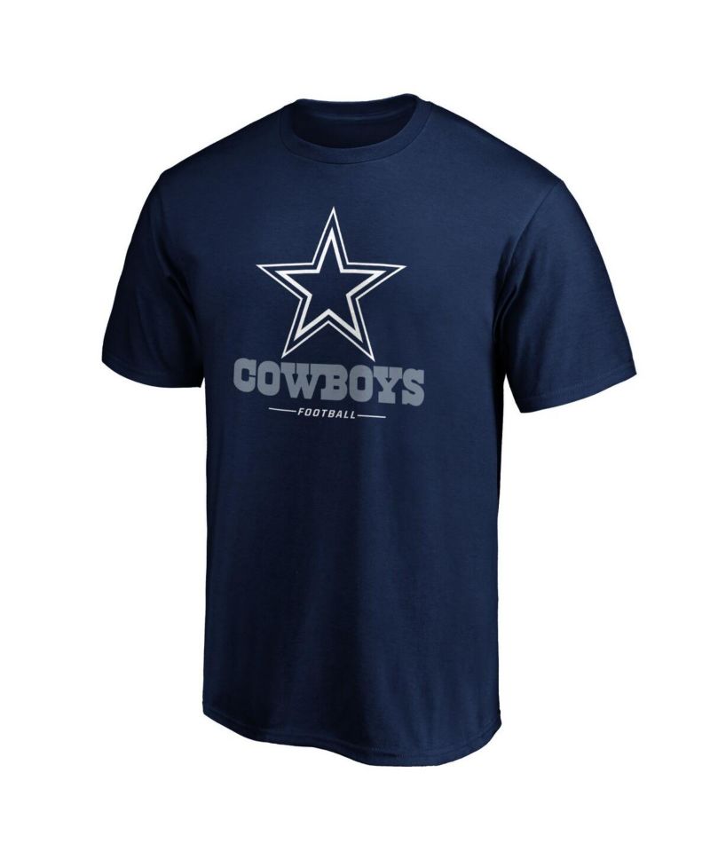 Men's Navy Dallas Cowboys Team Lockup T-shirt