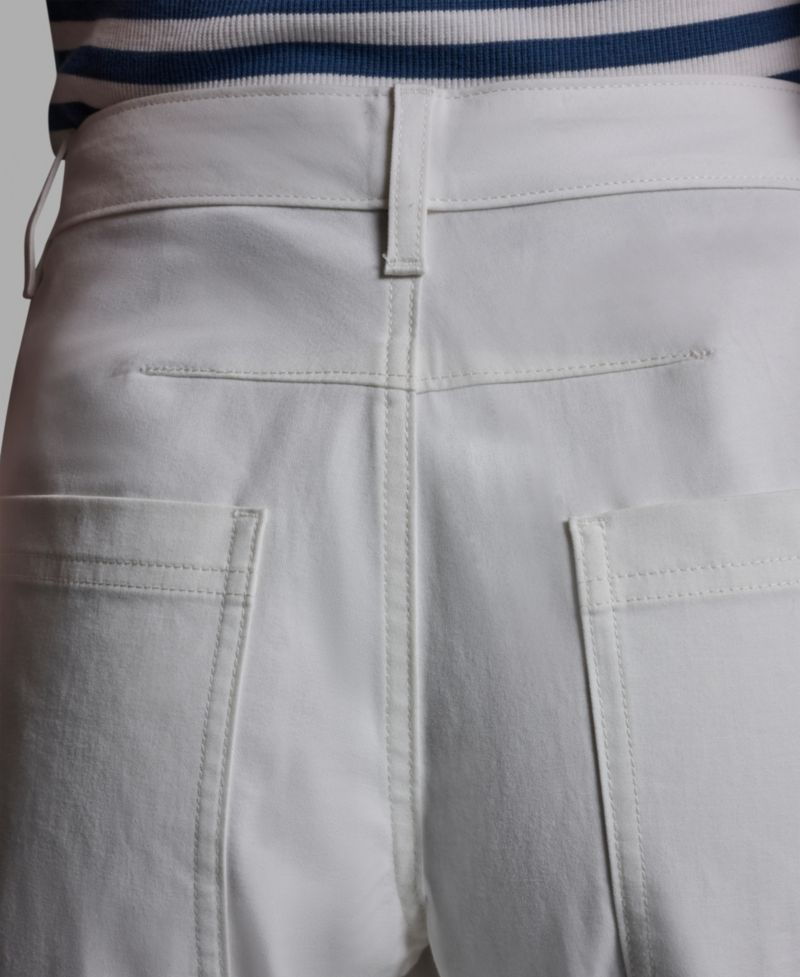 Women's Mid-Rise Pocket Detail Barrel Pants