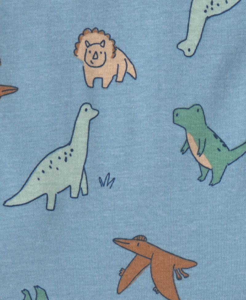 Baby Boys' Dinosaur Long-Sleeve Bodysuits, 4-Pack