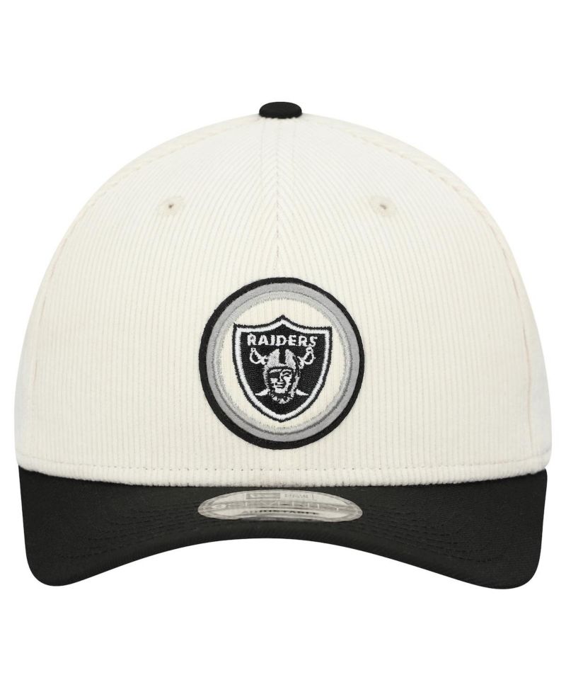 Men's Stone Las Vegas Raiders Loyal Corduroy 9SEVENTY Adjustable Hat