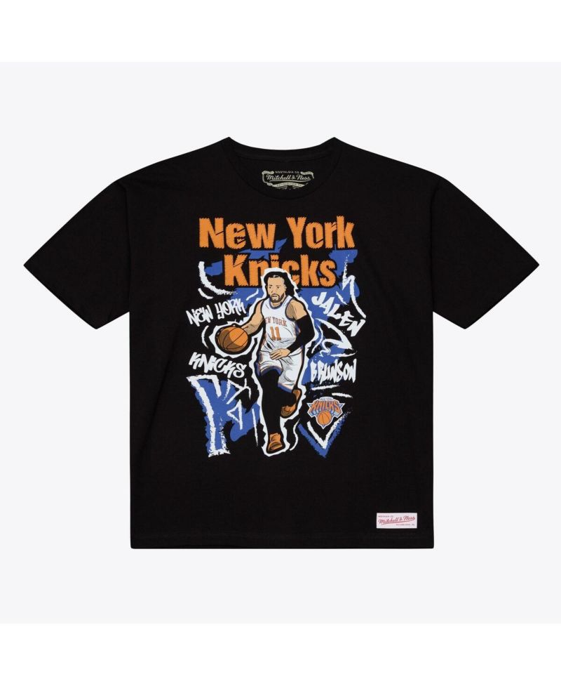 Men's Jalen Brunson Black New York Knicks Chalked Up T-Shirt