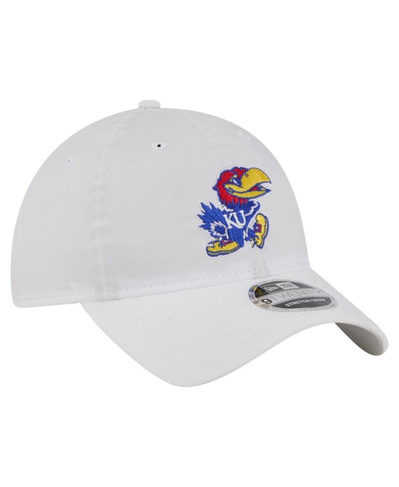 Men's White Kansas Jayhawks Active Ripstop 9TWENTY Adjustable Hat