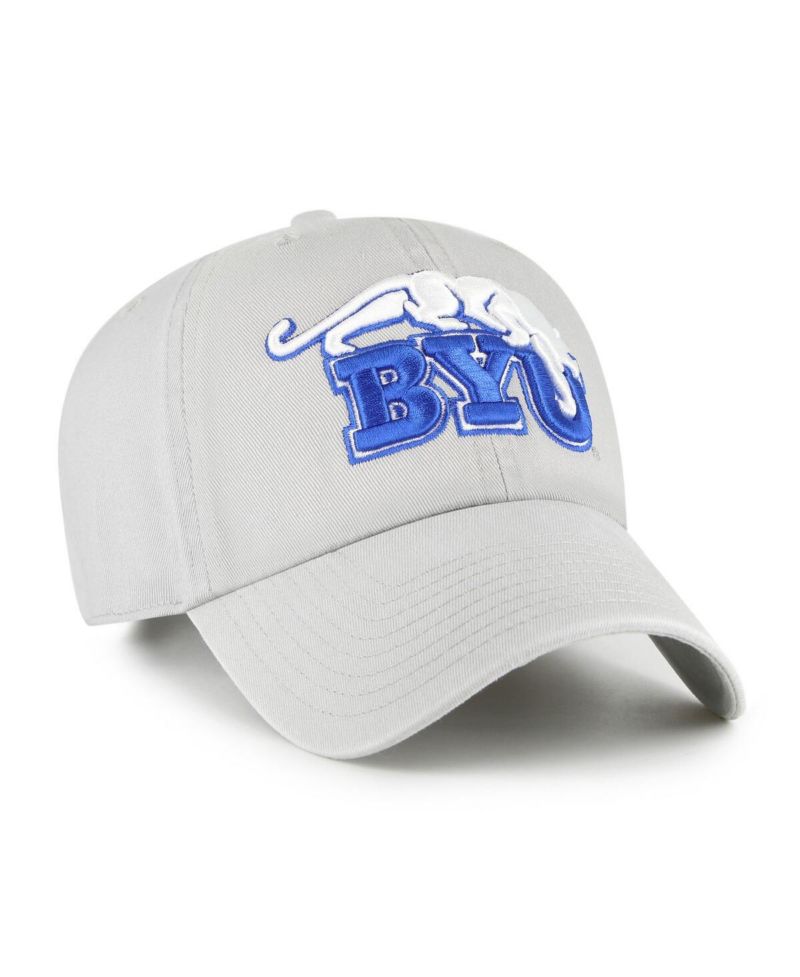 Men's Gray BYU Cougars Vault Clean Up Adjustable Hat