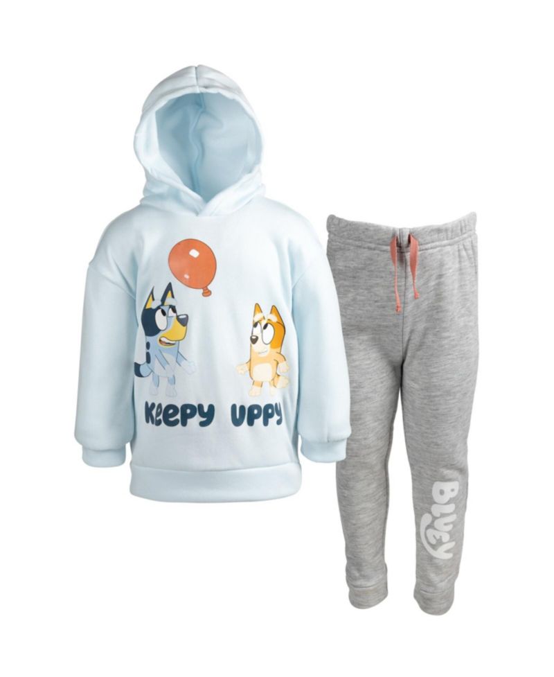 Little Boys Fleece Pullover Hoodie and Pants Outfit Set