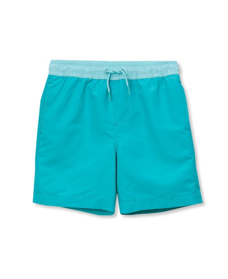 Boys Chlorine Resistant 5in Swim Trunks with Mesh Liner