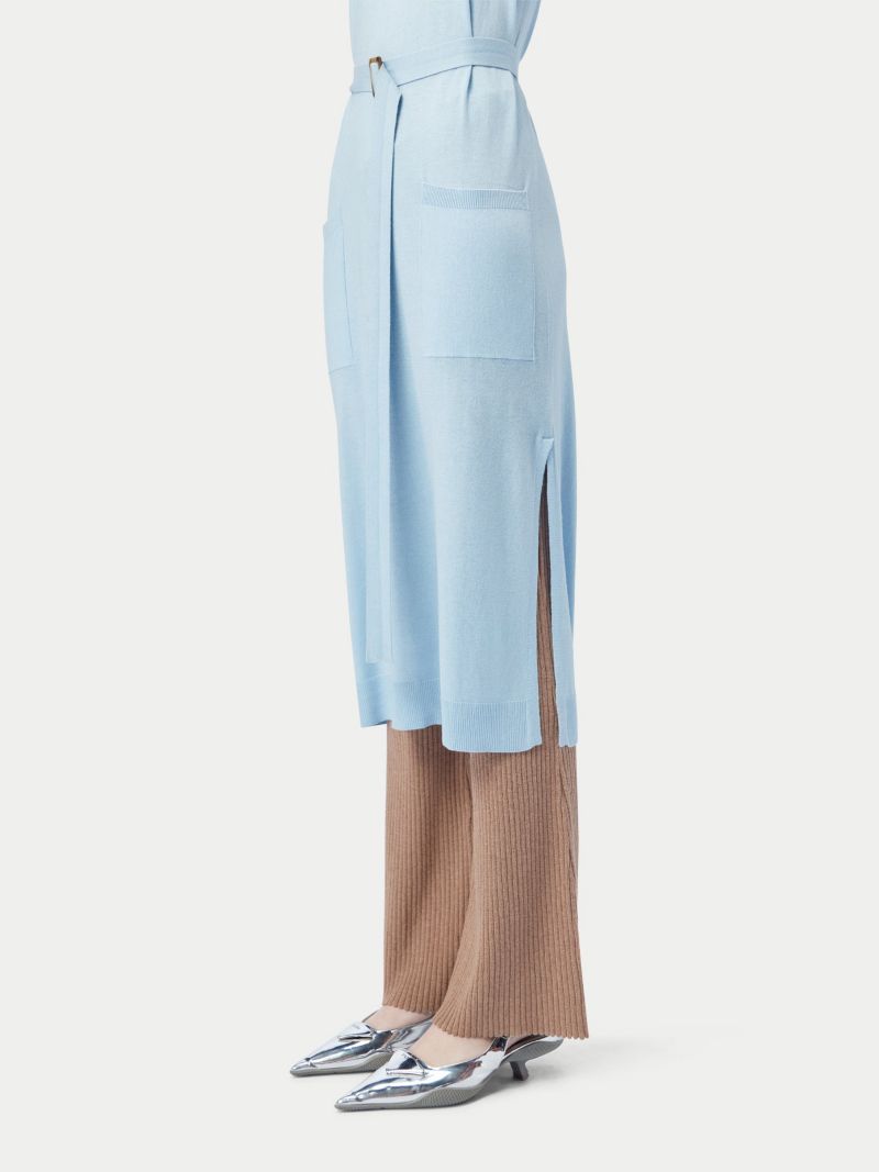 Women's Sleeveless Silk Cashmere Polo Dress
