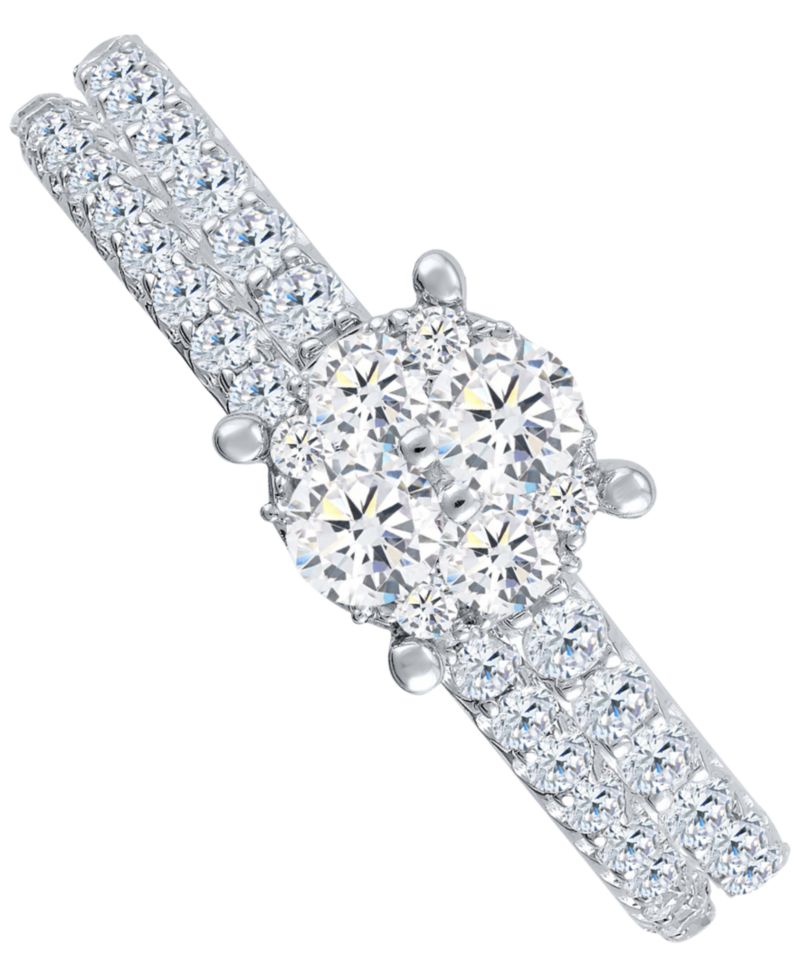 Diamond Classic Style Bridal Set (3/4 ct. t.w) in 14k White Gold