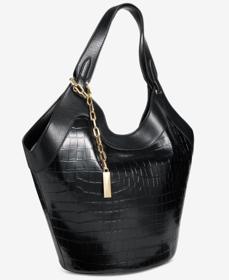 Gihsell Croco-Embossed Tote Bag