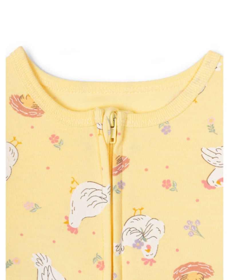 Baby Girls Zip-Up Footed Sleep N Play