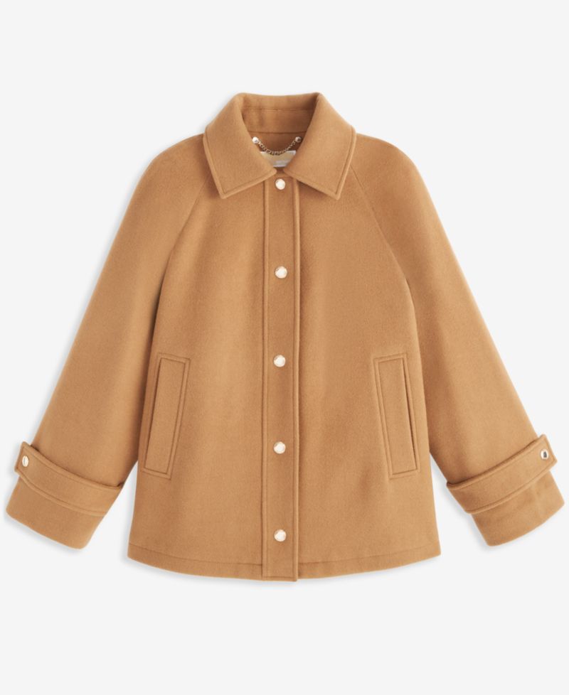 Women's Collared Button-Front Coat