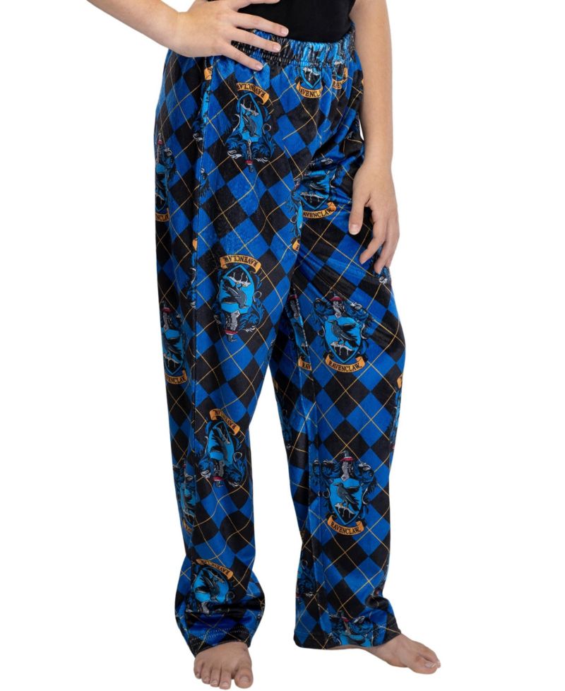 Girls' Hogwarts Houses Crest Plaid Lounge Pants Kids Pajamas