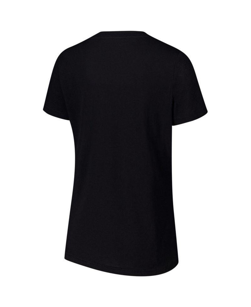 Women's Black Martin Truex Jr Strategy V-Neck T-Shirt