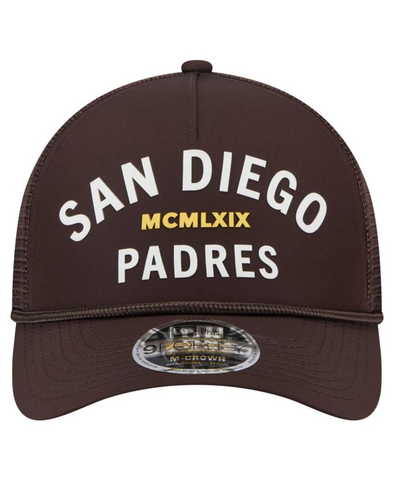Men's Dark Brown San Diego Padres Minimalist 9FORTY A-Frame Adjustable Hat