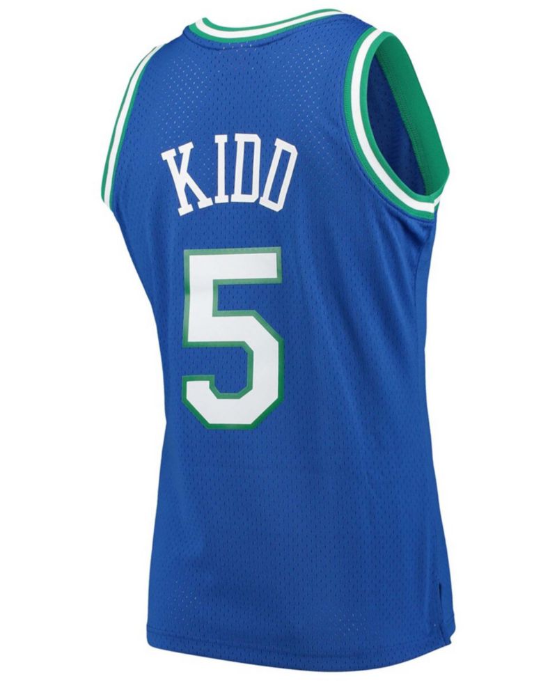 Men's Jason Kidd Blue Dallas Mavericks 1994-95 Hardwood Classics Swingman Player Jersey