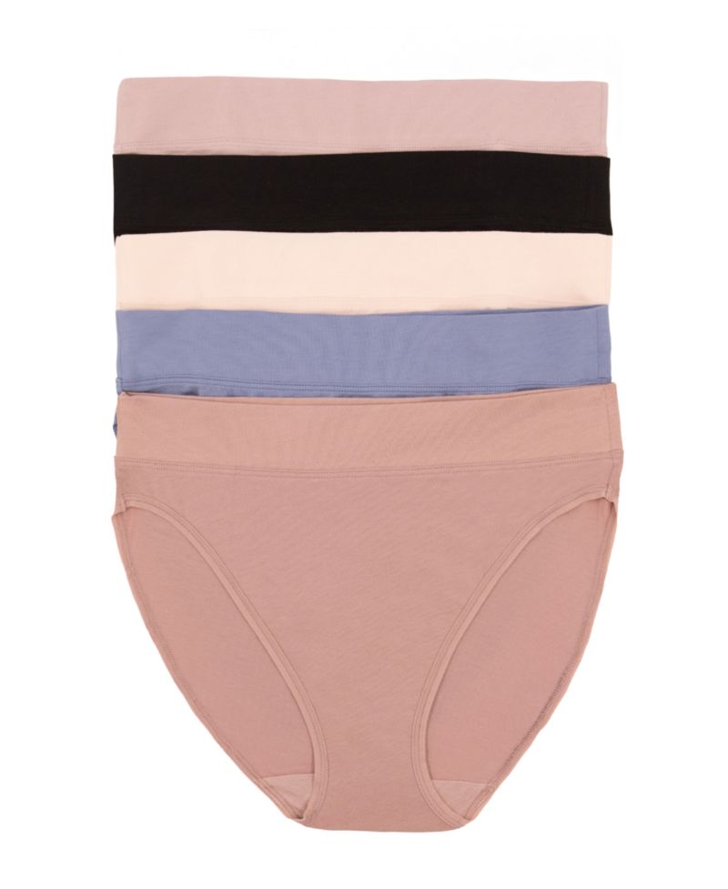Women's 5-Pack Pima Cotton Hi-Cut Panty
