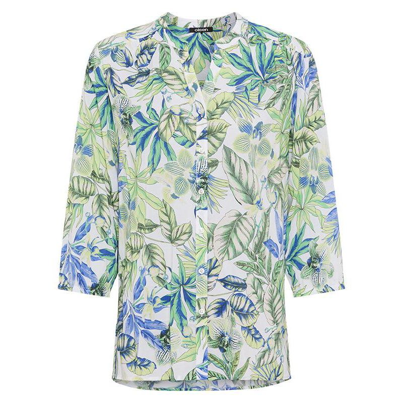 Women's Botanical Print Tunic Shirt
