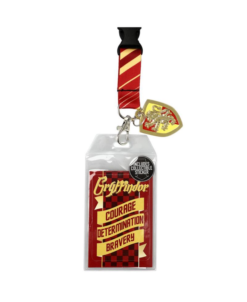 Gryffindor Characteristics Tie Inspired Sublimation Print Metal Enamel Charm