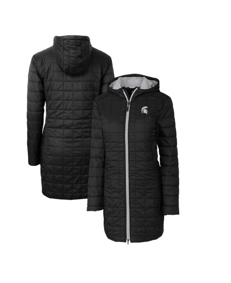 Women's Black Michigan State Spartans Rainier PrimaLoft Eco Hooded Jacket
