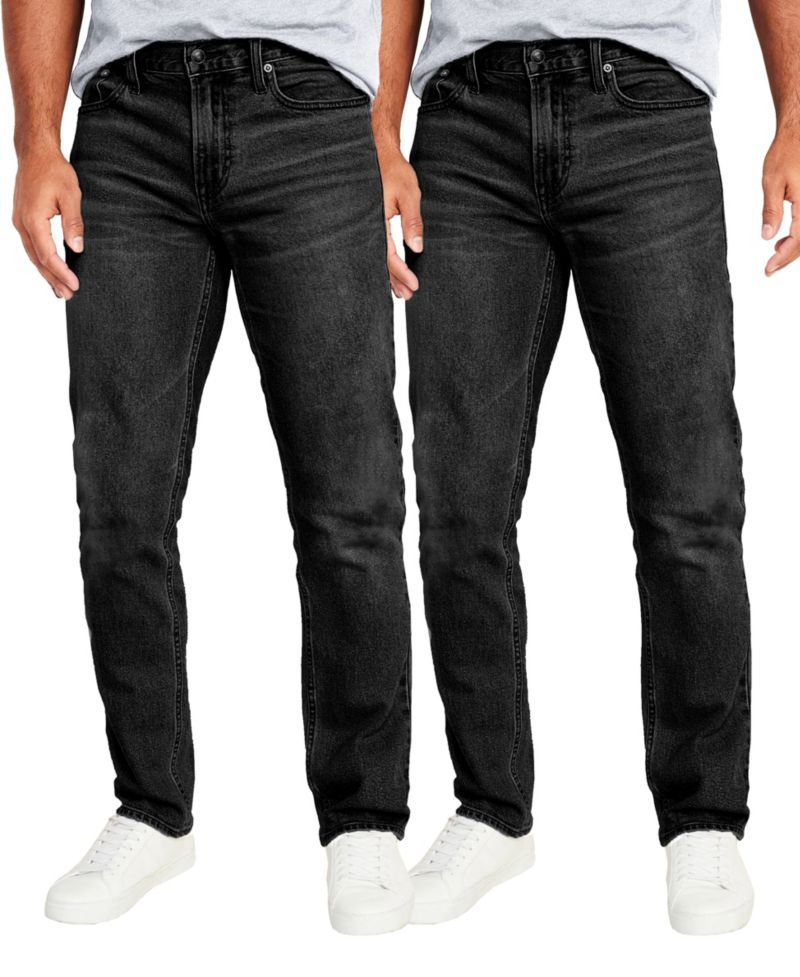 Men's Flex Stretch Slim Straight Jeans, Pack of 2