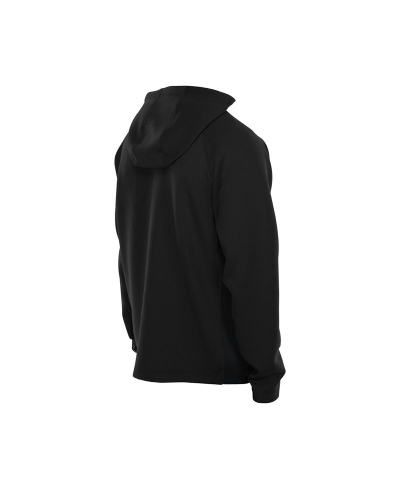 Men's Black New Orleans Saints Combine Authentic Raglan Scuba Full-Zip Hoodie