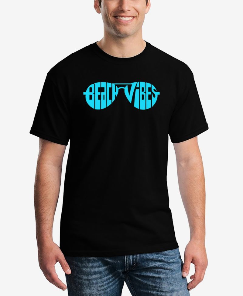 Men's Beach Vibes Word Art T-Shirt