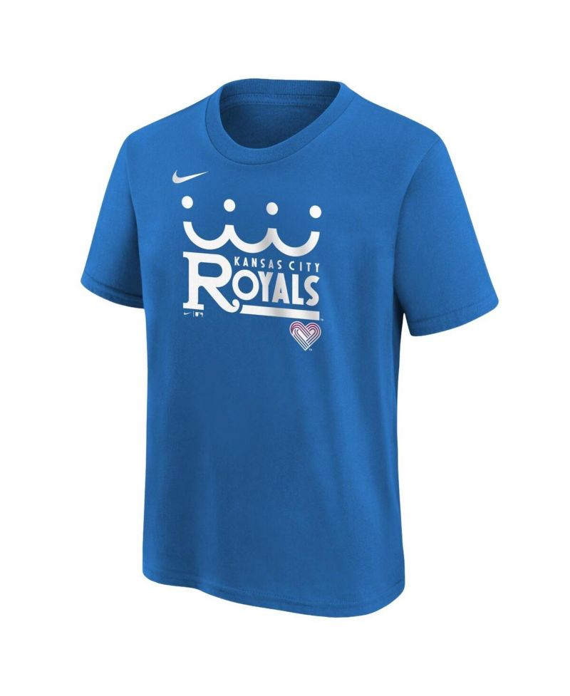 Big Boys and Girls Royal Kansas City Royals 2026 City Connect Wordmark T-Shirt
