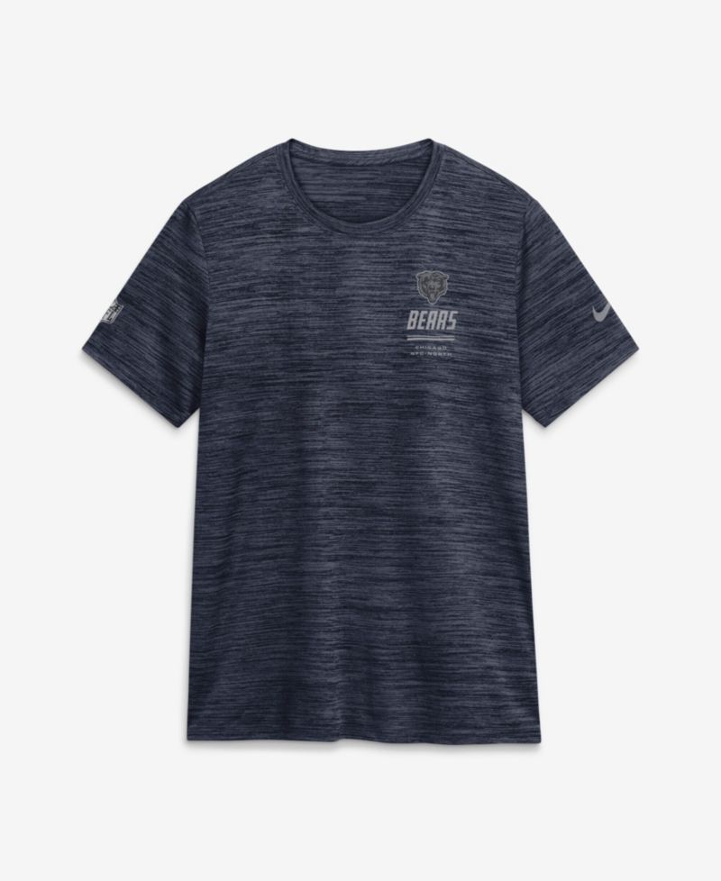 Women's Navy Chicago Bears Sideline Velocity Dri-FIT T-Shirt