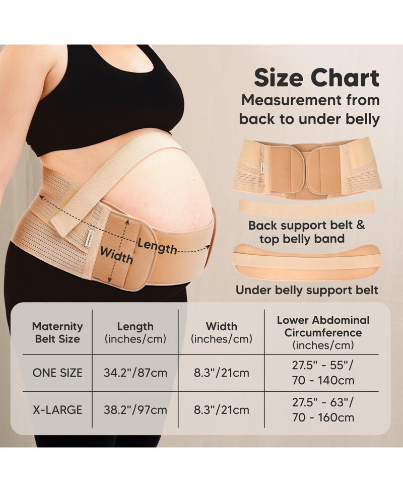 Maternity 2 in 1 Pregnancy Belly Support Band Belt, Pregnancy Must Haves Baby Belly Bands