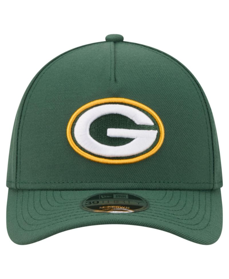 Men's Green Green Bay Packers 39THIRTY M-Crown A-Frame Stretch Hat